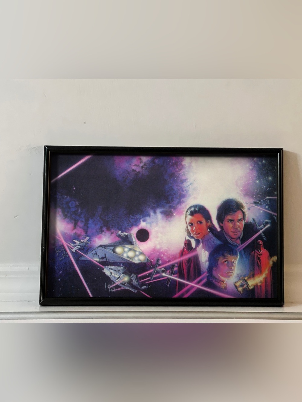 Princess Lea Han Solo Luke Skywalker Art Poster